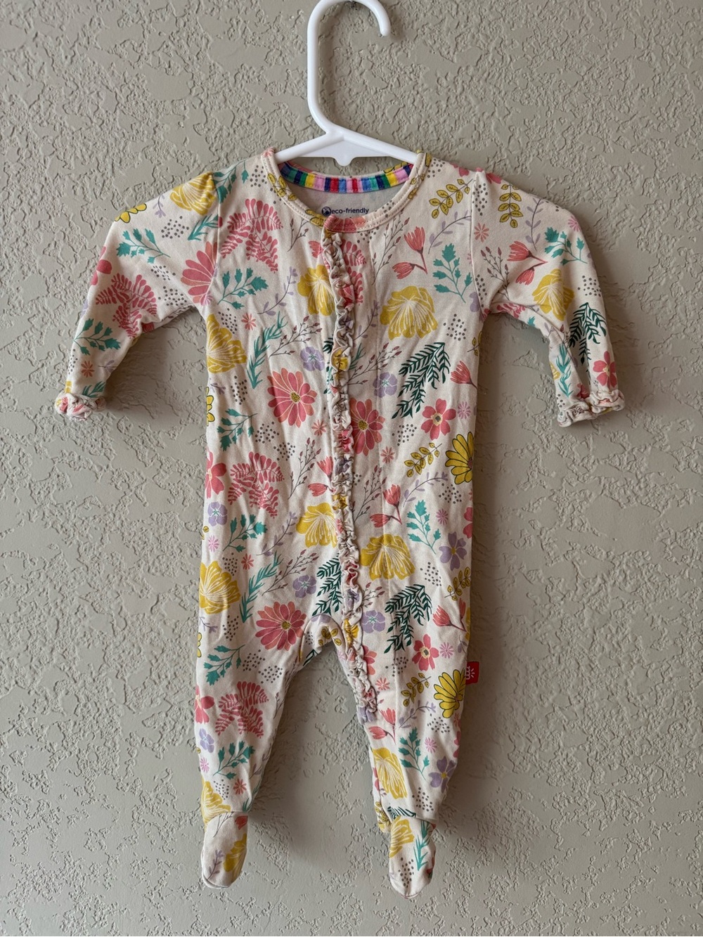 Magnetic Me Floral Footie with Ruffles